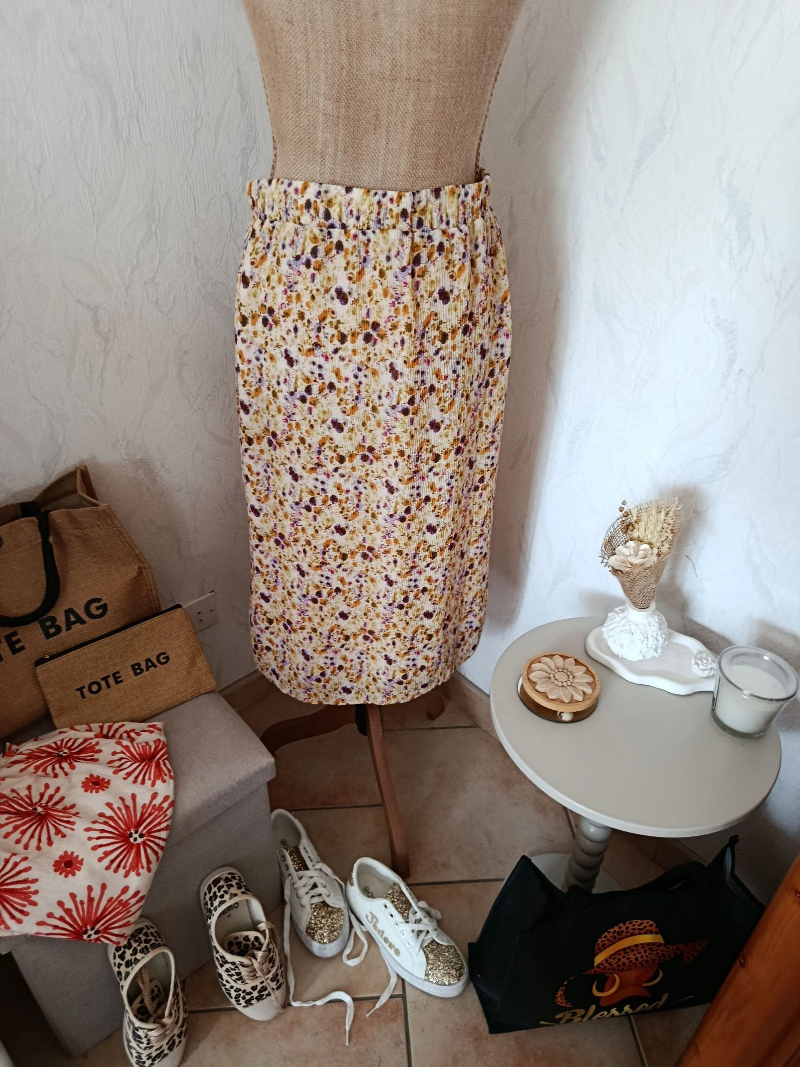 Saia forrada com fenda – photo 7